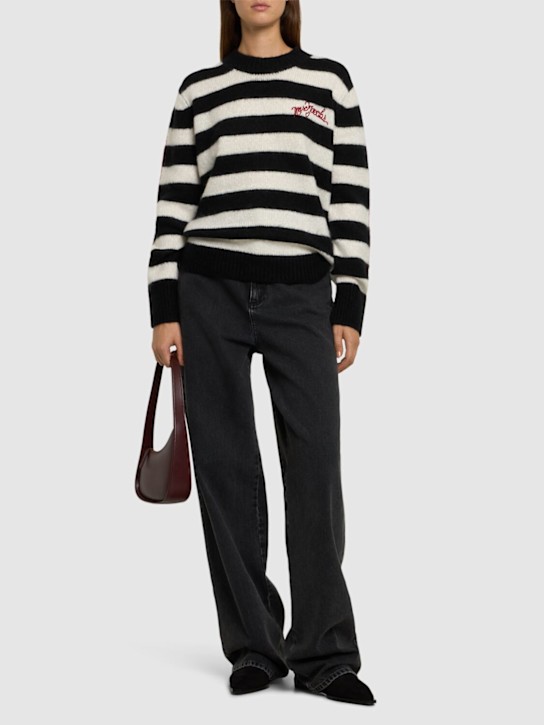 Marc Jacobs: Logo brushed alpaca blend sweater - women_1 | Luisa Via Roma