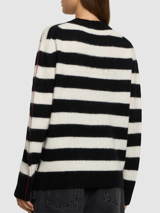 Marc Jacobs: Logo brushed alpaca blend sweater - women_2 | Luisa Via Roma