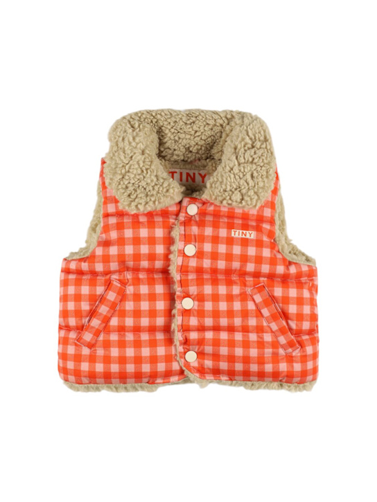 Tiny Cottons: Piumino smanicato in nylon stampato - kids-girls_0 | Luisa Via Roma
