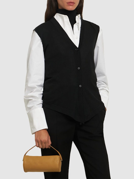 The Row: Round 90s soft nappa leather bag - women_1 | Luisa Via Roma