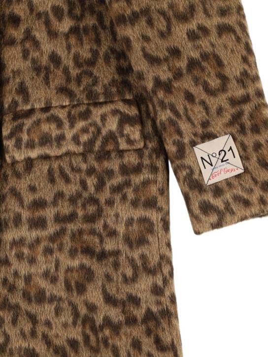 N°21: Cappotto in misto lana con stampa animalier - kids-girls_1 | Luisa Via Roma