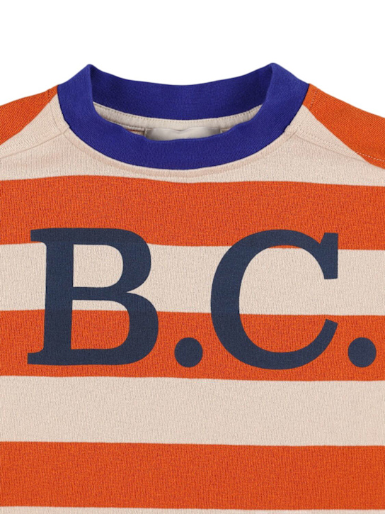 Bobo Choses: Striped cotton long sleeve t-shirt - kids-boys_1 | Luisa Via Roma