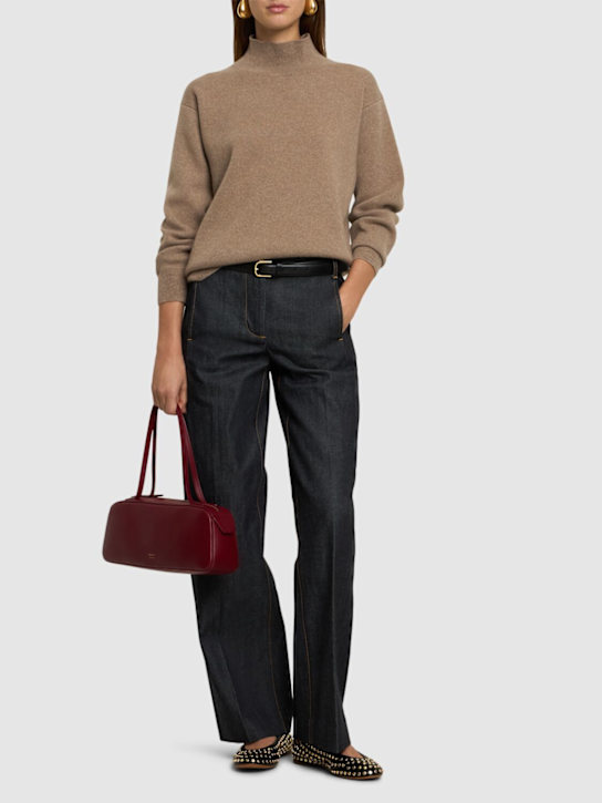 Tory Burch: Mid rise straight denim jeans - women_1 | Luisa Via Roma