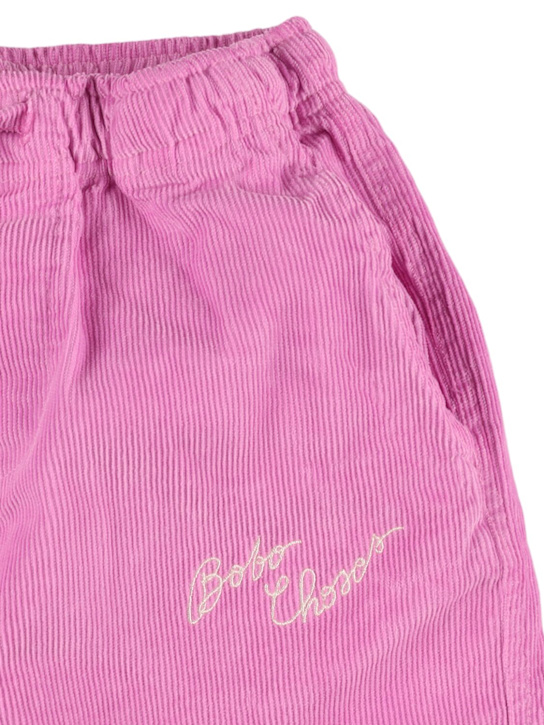 Bobo Choses: コットンブレンドコーデュロイストレートパンツ - ピンク - kids-girls_1 | Luisa Via Roma