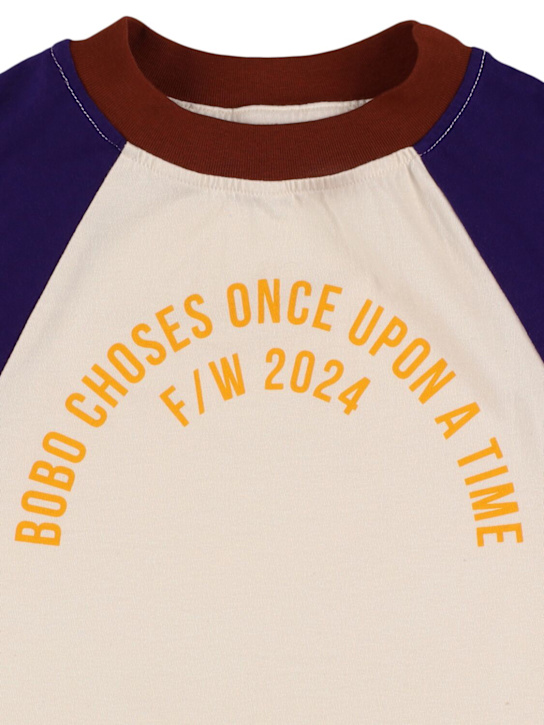 Bobo Choses: Bobo Circle ラグランスリーブTシャツ - kids-boys_1 | Luisa Via Roma