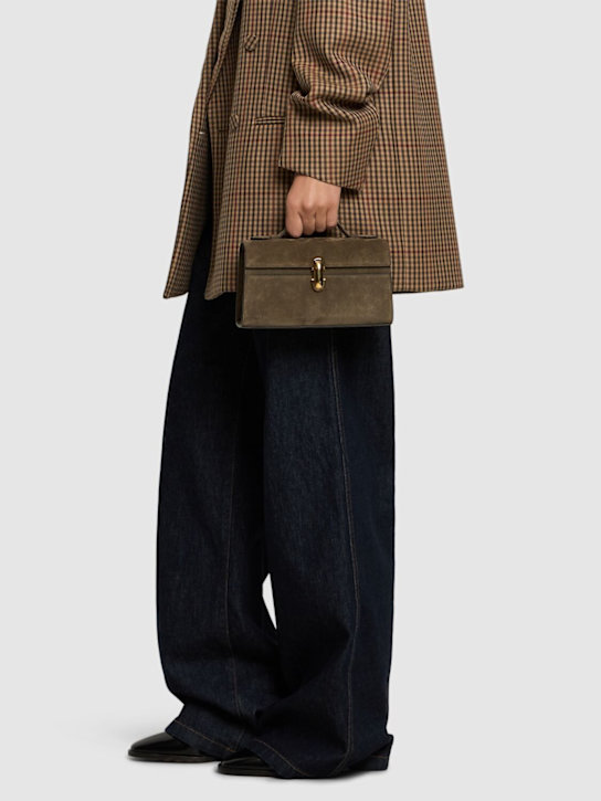 Savette: Symmetry suede pochette - women_1 | Luisa Via Roma