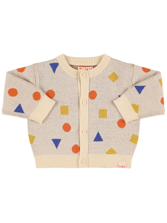 Tiny Cottons: Cardigan in maglia di cotone e lana - kids-girls_0 | Luisa Via Roma