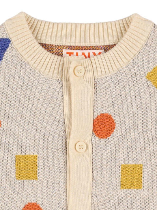 Tiny Cottons: Cardigan in maglia di cotone e lana - kids-girls_1 | Luisa Via Roma
