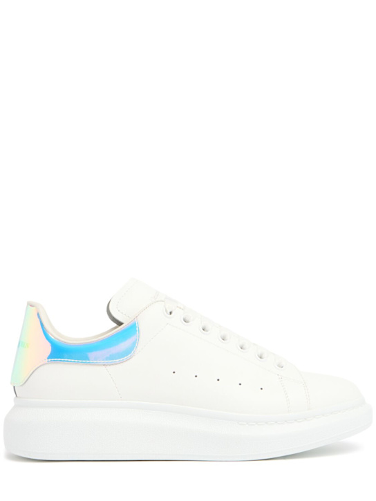 McQueen: Sneakers oversize in pelle - Bianco/Multi - men_0 | Luisa Via Roma