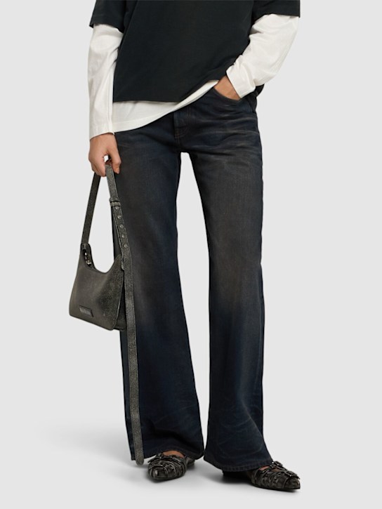 Acne Studios: 10mm Branda leather ballerina flats - women_1 | Luisa Via Roma