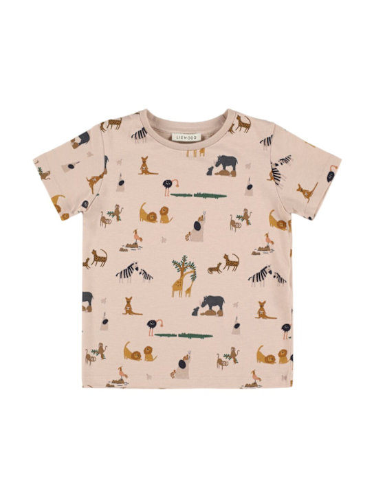 Liewood: Printed organic cotton t-shirt - kids-boys_0 | Luisa Via Roma