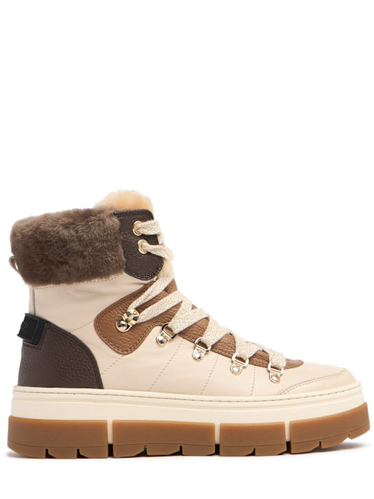 Bogner: Vaduz S4 leather hiking boots - women_0 | Luisa Via Roma