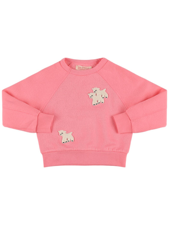 The Animals Observatory: Animal Shark コットンブレンドスウェットシャツ - kids-girls_0 | Luisa Via Roma
