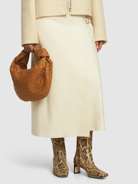 Aeyde: 55mm Tabitha snake print ankle boots - women_1 | Luisa Via Roma