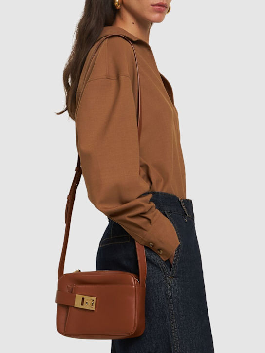 Ferragamo: Archive CC leather shoulder bag - women_1 | Luisa Via Roma