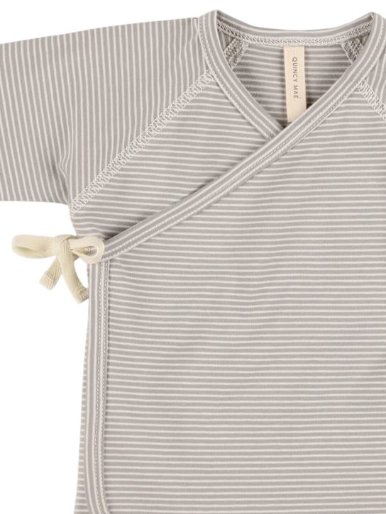 Quincy Mae: コットンブレンドTシャツ＆パンツ - kids-boys_1 | Luisa Via Roma