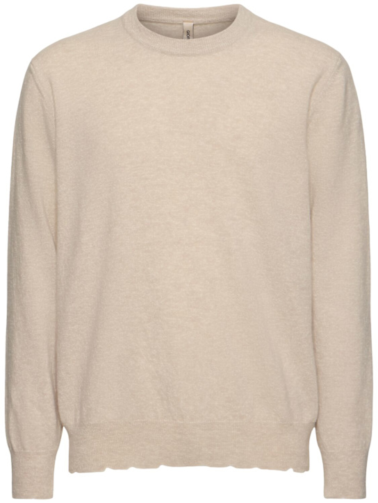 Giorgio Brato: Destroyed wool knit sweater - men_0 | Luisa Via Roma