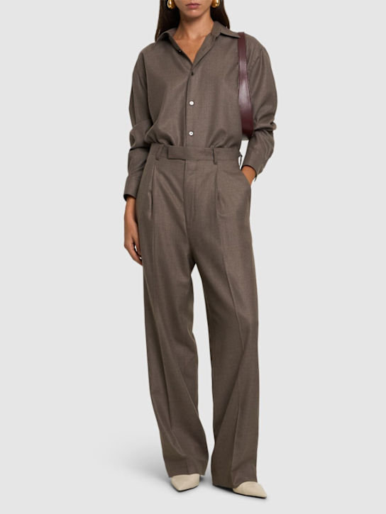 Auralee: Super light wool pants - women_1 | Luisa Via Roma