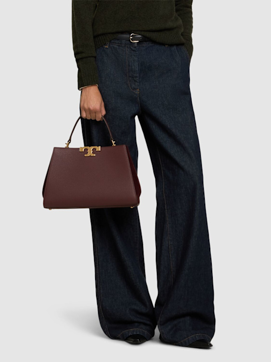 Tory Burch: Eleanor Pebbled Satchel leather bag - women_1 | Luisa Via Roma