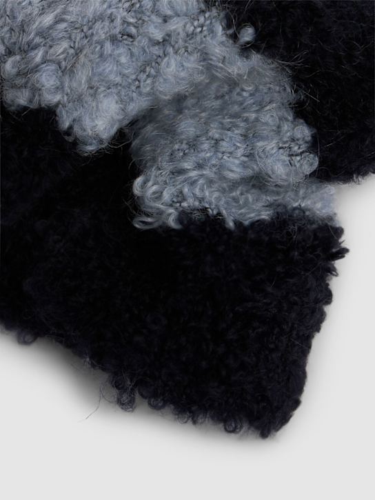 TANGERINE: Striped mohair blend beanie - kids-boys_1 | Luisa Via Roma