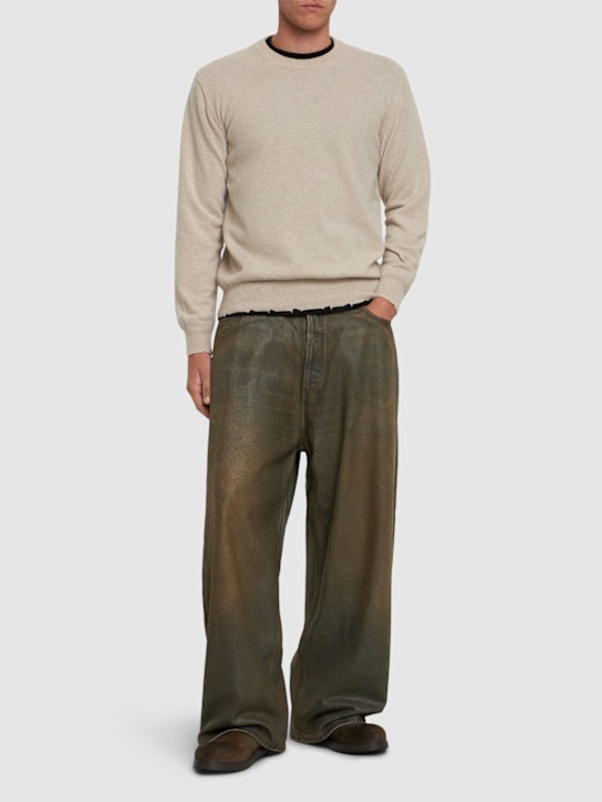Giorgio Brato: Destroyed wool knit sweater - men_1 | Luisa Via Roma
