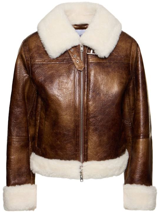 Stand Studio: Lorelle cracked jacket - women_0 | Luisa Via Roma