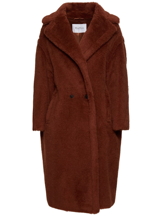 Max Mara: Tedgirl alpaca blend long coat - women_0 | Luisa Via Roma