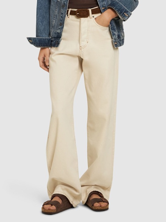 BIRKENSTOCK: Arizona waxy leather sandals - Brown - women_1 | Luisa Via Roma