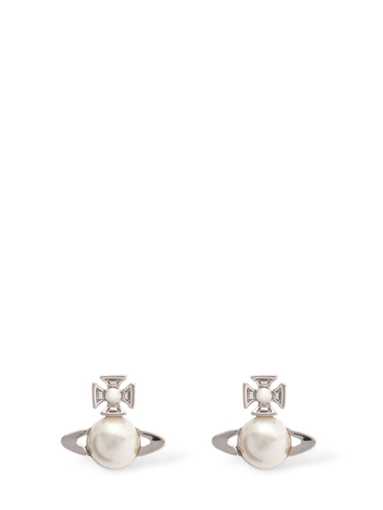 Vivienne Westwood: Balbina faux pearl stud earrings - women_0 | Luisa Via Roma