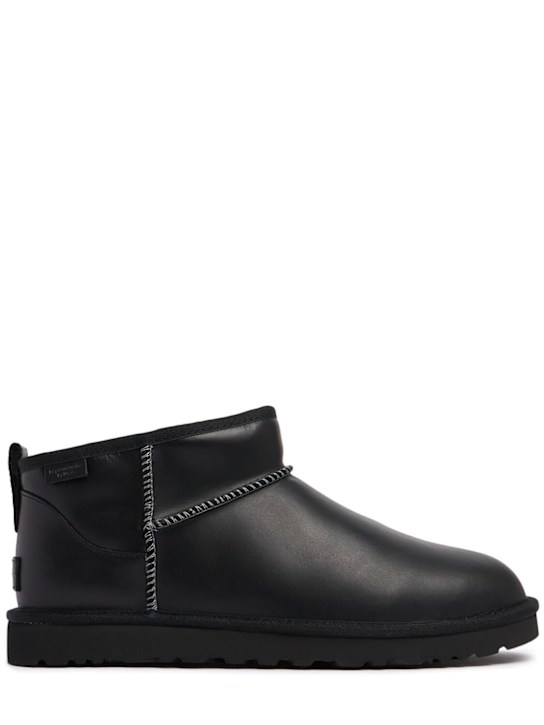 Ugg: Classic Ultra Mini LTHR Regen boots - men_0 | Luisa Via Roma