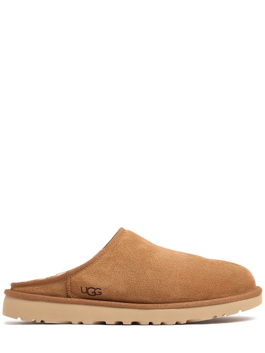 Ugg: 10mm Classic Slip-On shearling loafers - Chestnut - men_0 | Luisa Via Roma
