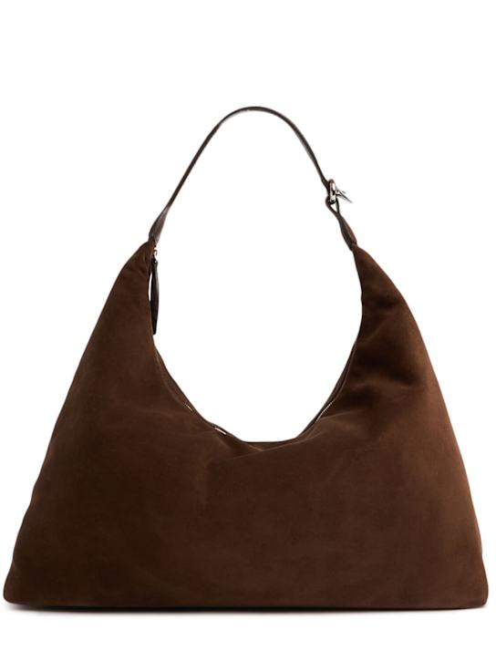 Liffner: Pillow hobo suede tote bag - women_0 | Luisa Via Roma