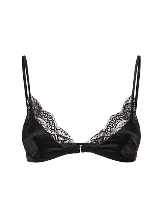 Fleur Du Mal: Naomi lace triangle bra - women_0 | Luisa Via Roma