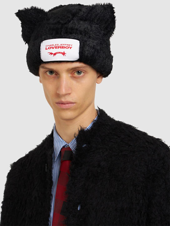 Charles Jeffrey LOVERBOY: Fluffy chunky ears beanie - men_1 | Luisa Via Roma