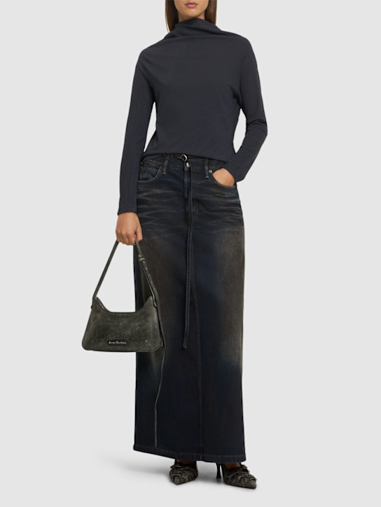 Talia denim long skirt - Thumbnail 2