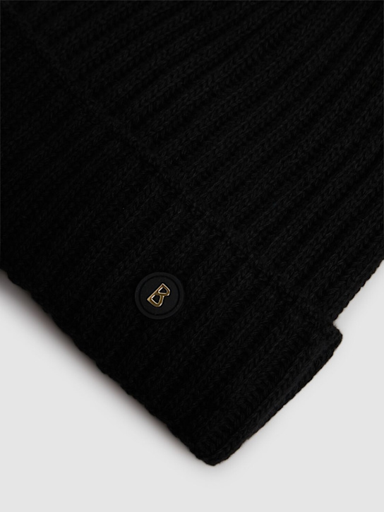 Bogner: Ranya1 wool blend beanie - Black - women_2 | Luisa Via Roma