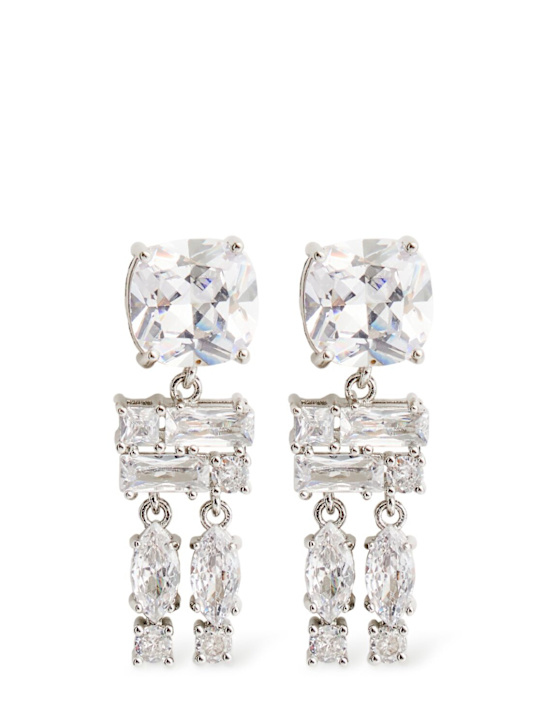 Rabanne: Crystal pendant earrings - women_0 | Luisa Via Roma