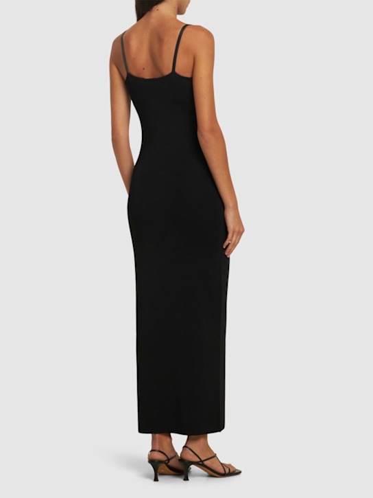 Ribbed stretch viscose midi dress - Acne Studios - Women  | Luisaviaroma
