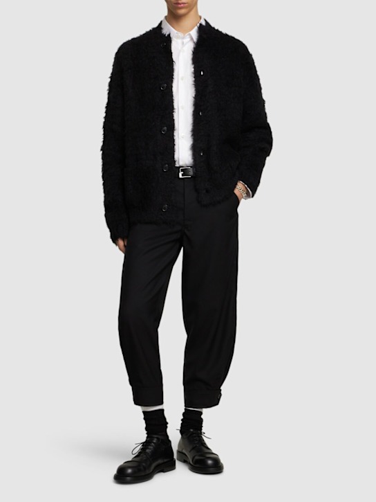 Comme des Garçons Shirt: 羊毛华达呢长裤 - men_1 | Luisa Via Roma