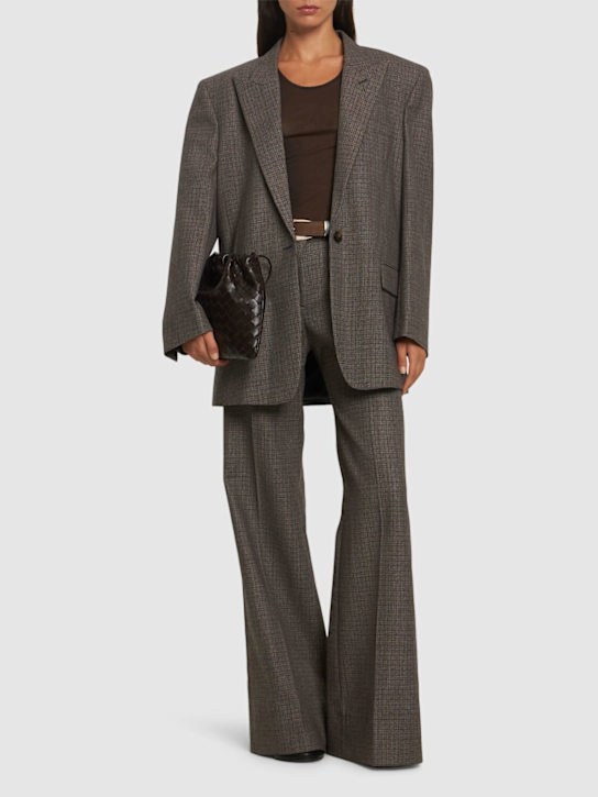 Stella McCartney: Oversized single breasted wool blazer - women_1 | Luisa Via Roma