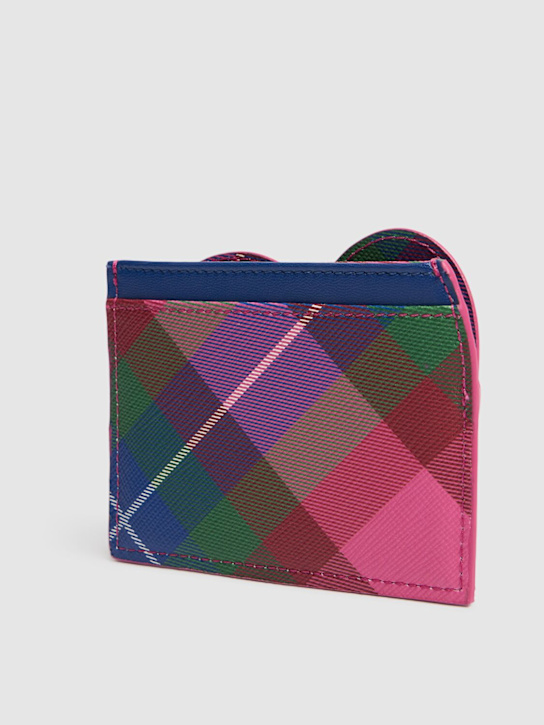 Vivienne Westwood: Heart printed canvas card holder - women_1 | Luisa Via Roma