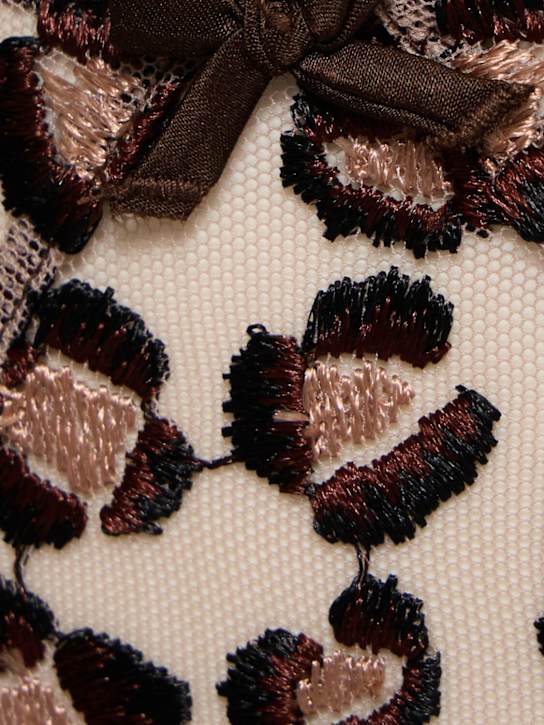Fleur Du Mal: Leopard embroidered thong - women_3 | Luisa Via Roma