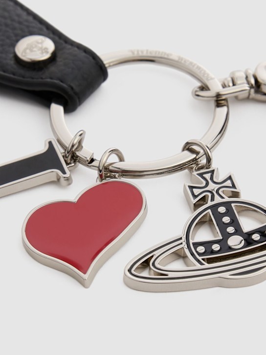 Vivienne Westwood: I Love Orb leather key holder - women_1 | Luisa Via Roma