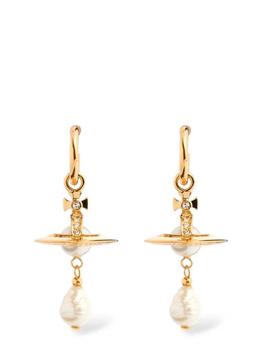 Vivienne Westwood: Aleksa imitation pearl drop earrings - women_0 | Luisa Via Roma