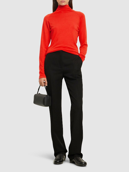 The Row: Honna knit turtleneck top - Red - women_1 | Luisa Via Roma