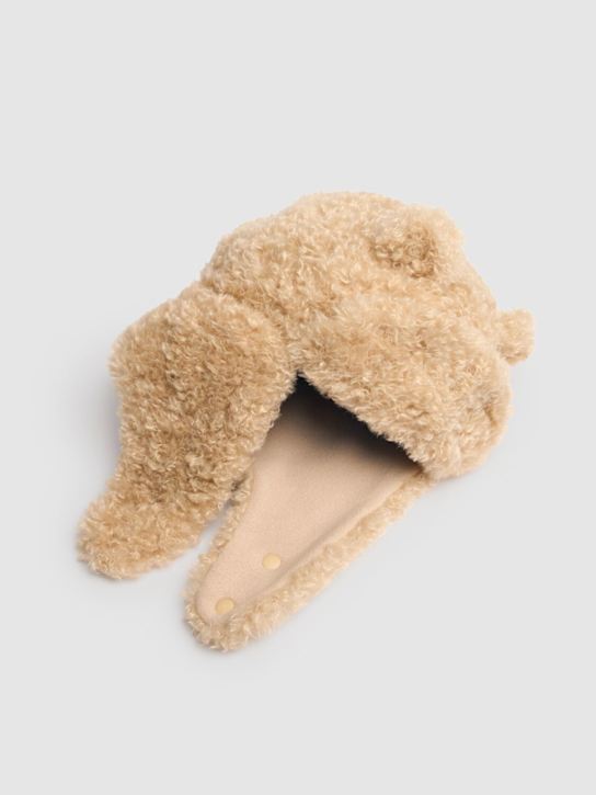 Jellymallow: Poly teddy hat w/ear appliqués - kids-boys_1 | Luisa Via Roma