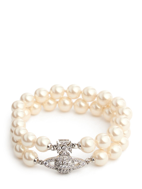 Vivienne Westwood: Graziella imitation pearl bracelet - women_0 | Luisa Via Roma