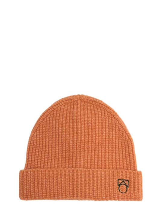 Main Story: Embroidered wool blend knit beanie - Orange - kids-boys_0 | Luisa Via Roma