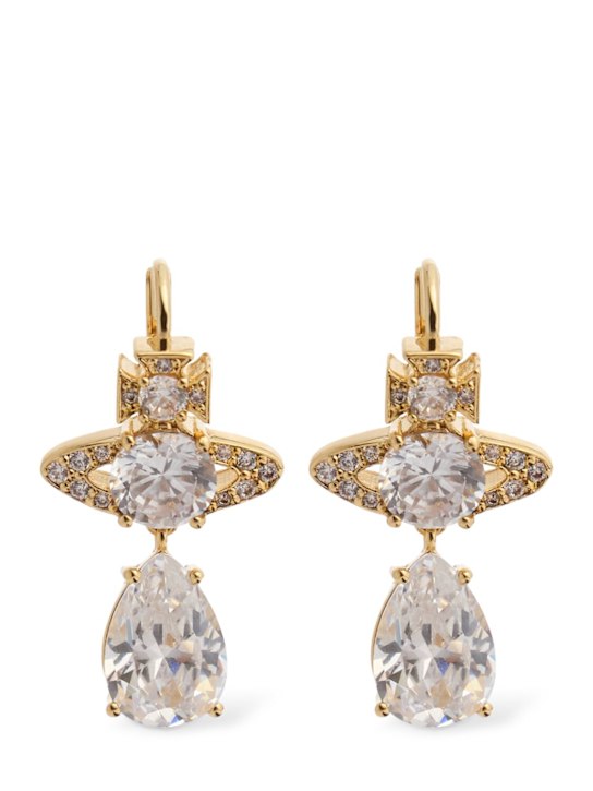Vivienne Westwood: Ismene drop crystal earrings - women_0 | Luisa Via Roma