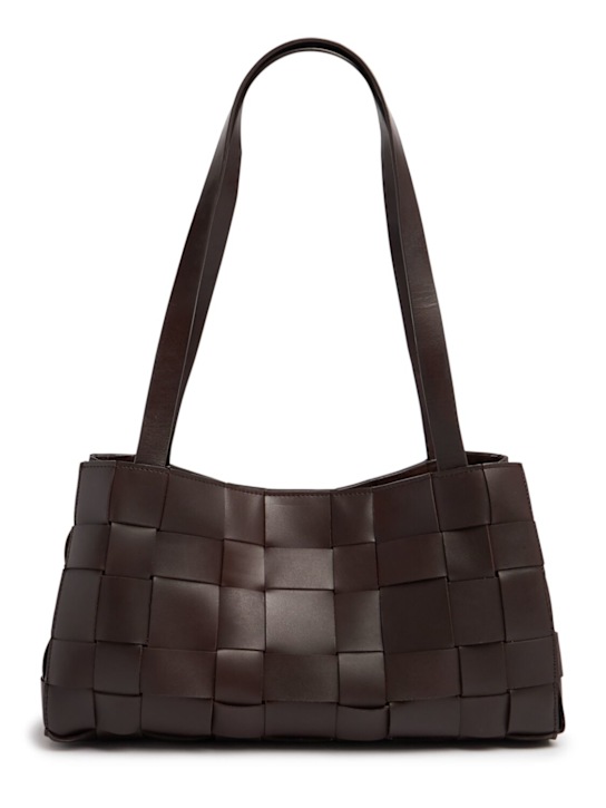 St. Agni: Slim woven leather shoulder bag - women_0 | Luisa Via Roma